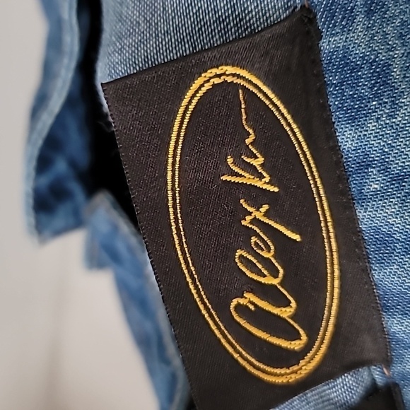 Alex Ku vintage safari denim Patched long sleeve - Picture 5 of 14